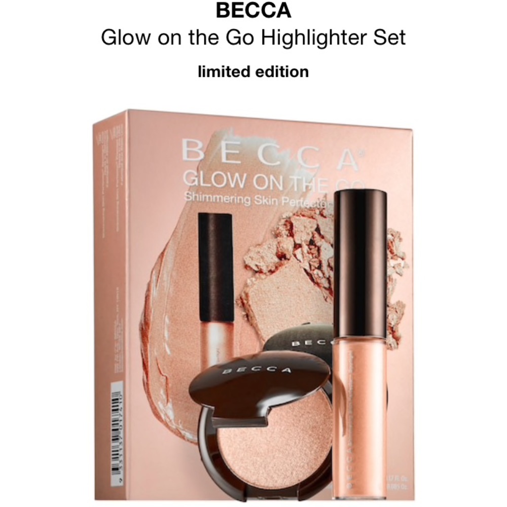 BNIB Becca glow on the go highlight set